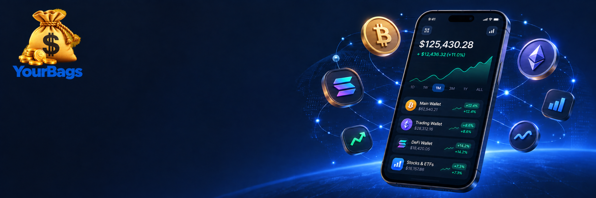 YourBags crypto portfolio app